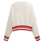 NFL KANSAS CITY CHIEFS RETRO CLASSIC CHANDAIL À COL ROND CÔTELÉ POUR FEMME (COQUILLE D'ŒUF/ROUGE)