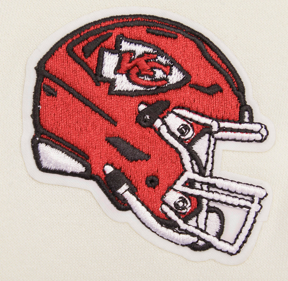 NFL KANSAS CITY CHIEFS RETRO CLASSIC CHANDAIL À COL ROND CÔTELÉ POUR FEMME (COQUILLE D'ŒUF/ROUGE)