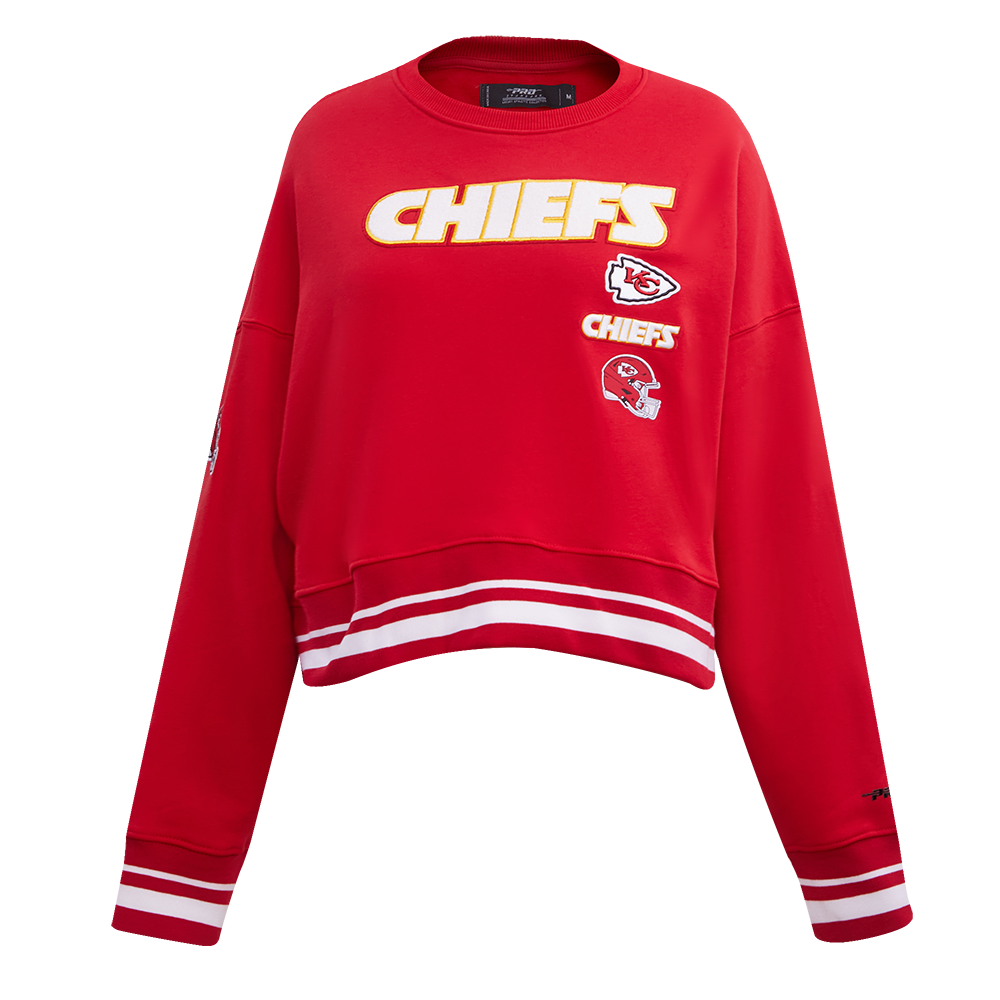 NFL KANSAS CITY CHIEFS RETRO CLASSIC CHANDAIL À COL ROND CÔTELÉ POUR FEMME (ROUGE)