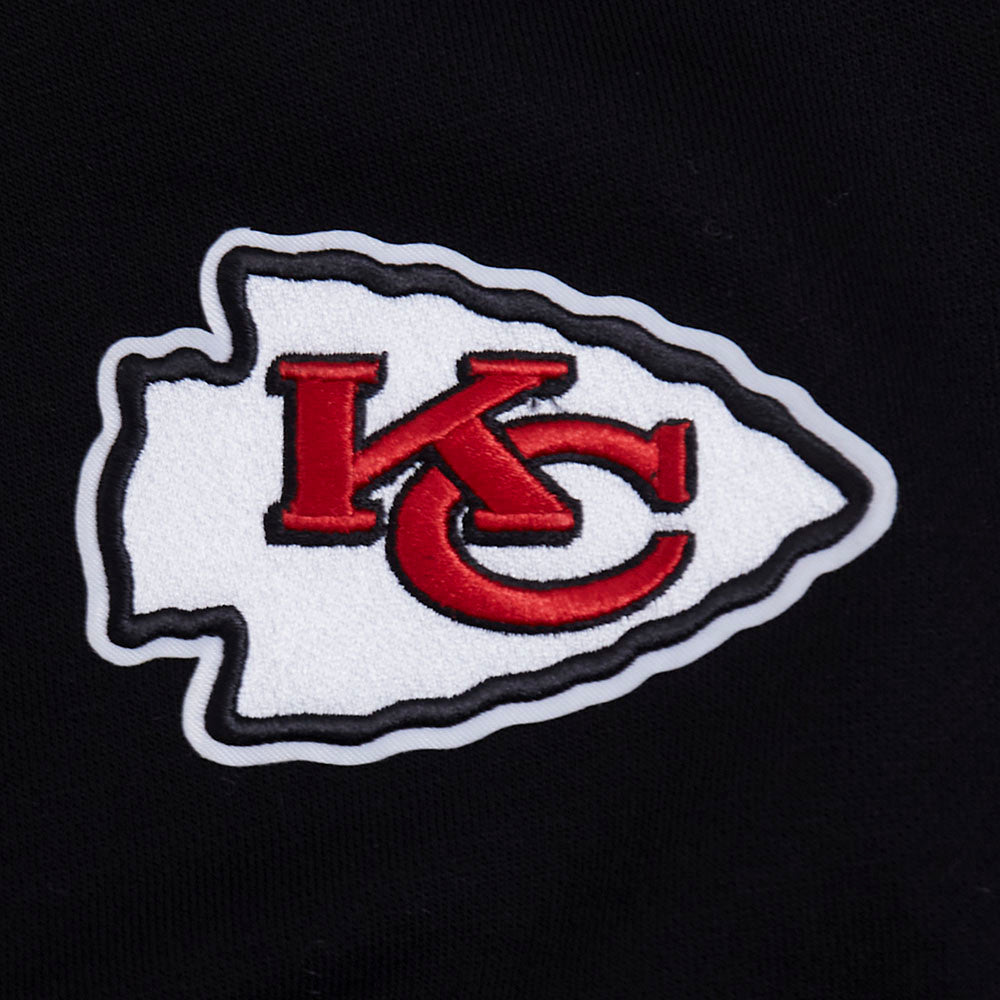 NFL KANSAS CITY CHIEFS WINGSPAN CHANDAIL À COL ROND EN MOLLETON POUR FEMME (NOIR)