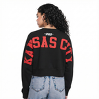 NFL KANSAS CITY CHIEFS WINGSPAN CHANDAIL À COL ROND EN MOLLETON POUR FEMME (NOIR)