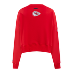 NFL KANSAS CITY CHIEFS GAME DAY CLASSICS WOMEN'S DOUBLE KNIT CREWNECK (RED)