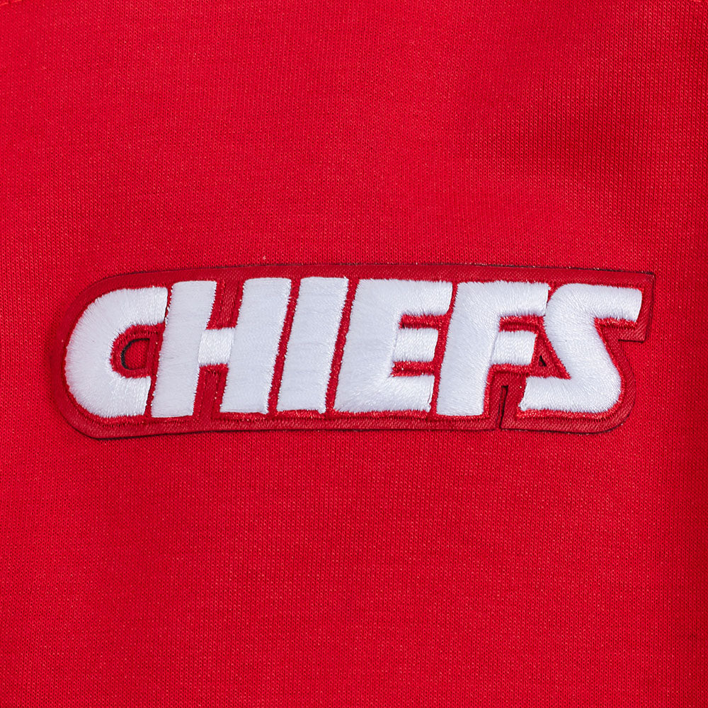 NFL KANSAS CITY CHIEFS GAME DAY CLASSICS WOMEN'S DOUBLE KNIT CREWNECK (RED)