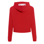 NFL KANSAS CITY CHIEFS GAME DAY CLASSICS WOMEN'S DK CROPPED PO HOODIE (RED)