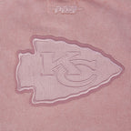NFL KANSAS CITY CHIEFS WASHED CLASSIC CHANDAIL À COL ROND EN MOLLETON FRANÇAIS DÉLAVÉ À L'ENZYME POUR FEMME (MAUVE DÉLAVÉ)