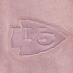 NFL KANSAS CITY CHIEFS WASHED CLASSIC CHANDAIL À COL ROND EN MOLLETON FRANÇAIS DÉLAVÉ À L'ENZYME POUR FEMME (MAUVE DÉLAVÉ)