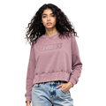 NFL KANSAS CITY CHIEFS WASHED CLASSIC CHANDAIL À COL ROND EN MOLLETON FRANÇAIS DÉLAVÉ À L'ENZYME POUR FEMME (MAUVE DÉLAVÉ)