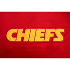 NFL KANSAS CITY CHIEFS PATRICK MAHOMES #15 CLASSIC PNN CHANDAIL À CAPUCHON COURT EN MOLLETON POUR FEMME (ROUGE)