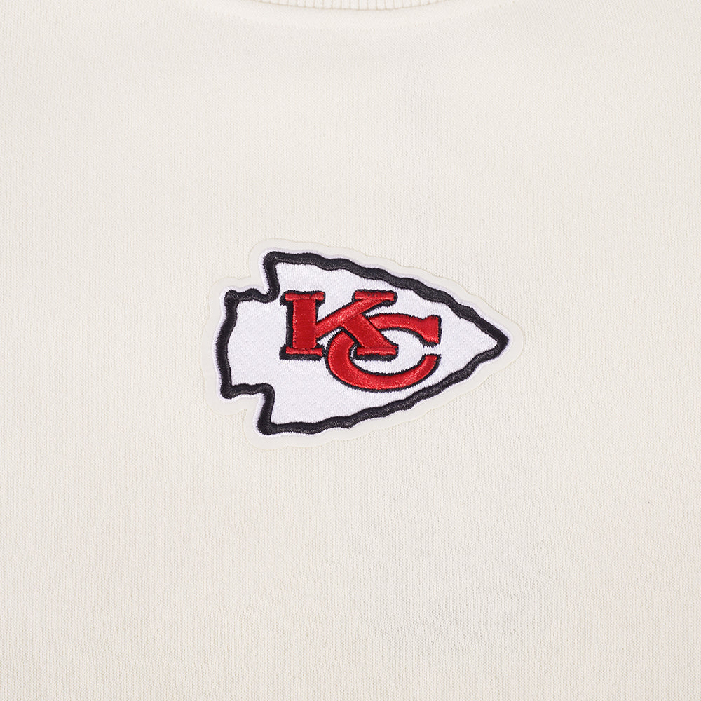 NFL KANSAS CITY CHIEFS CLASSIC ICON WOMEN'S SWEATSHIRT (EGGSHELL)