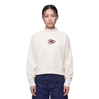 NFL KANSAS CITY CHIEFS CLASSIC ICON WOMEN'S SWEATSHIRT (EGGSHELL)