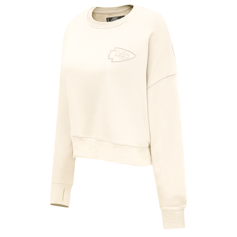 NFL KANSAS CITY CHIEFS NEUTRAL WOMEN'S CREWNECK (EGGSHELL)