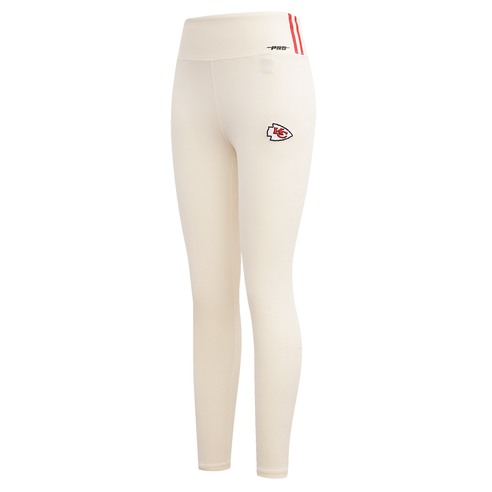 NFL KANSAS CITY CHIEFS RETRO CLASSIC WOMEN'S JERSEY LEGGING (EGGSHELL)