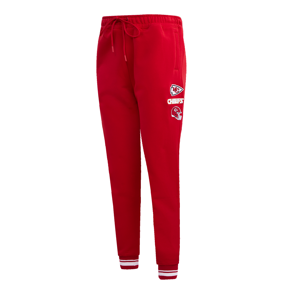 NFL KANSAS CITY CHIEFS RETRO CLASSIC WOMEN'S RIB SWEATPANT (RED)