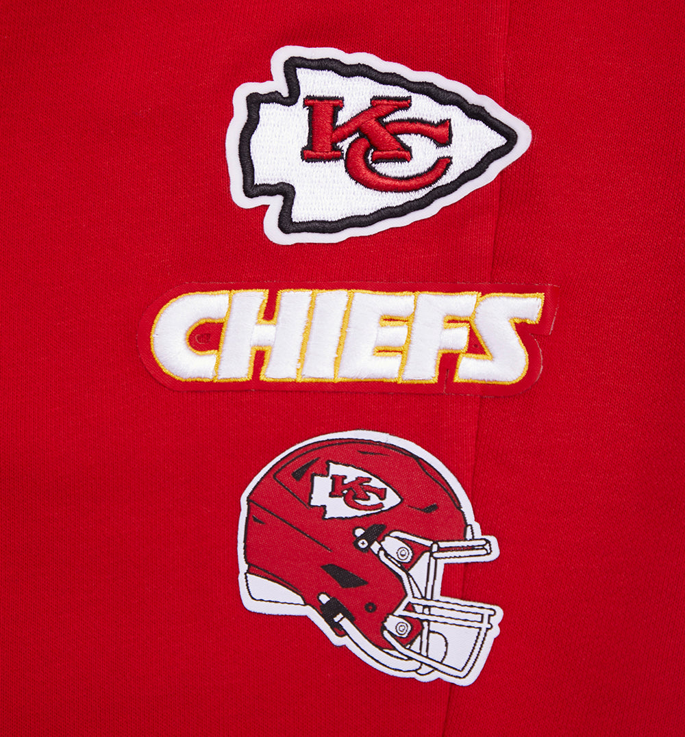 NFL KANSAS CITY CHIEFS RETRO CLASSIC PANTALON OUATÉ CÔTELÉ POUR FEMME (ROUGE)