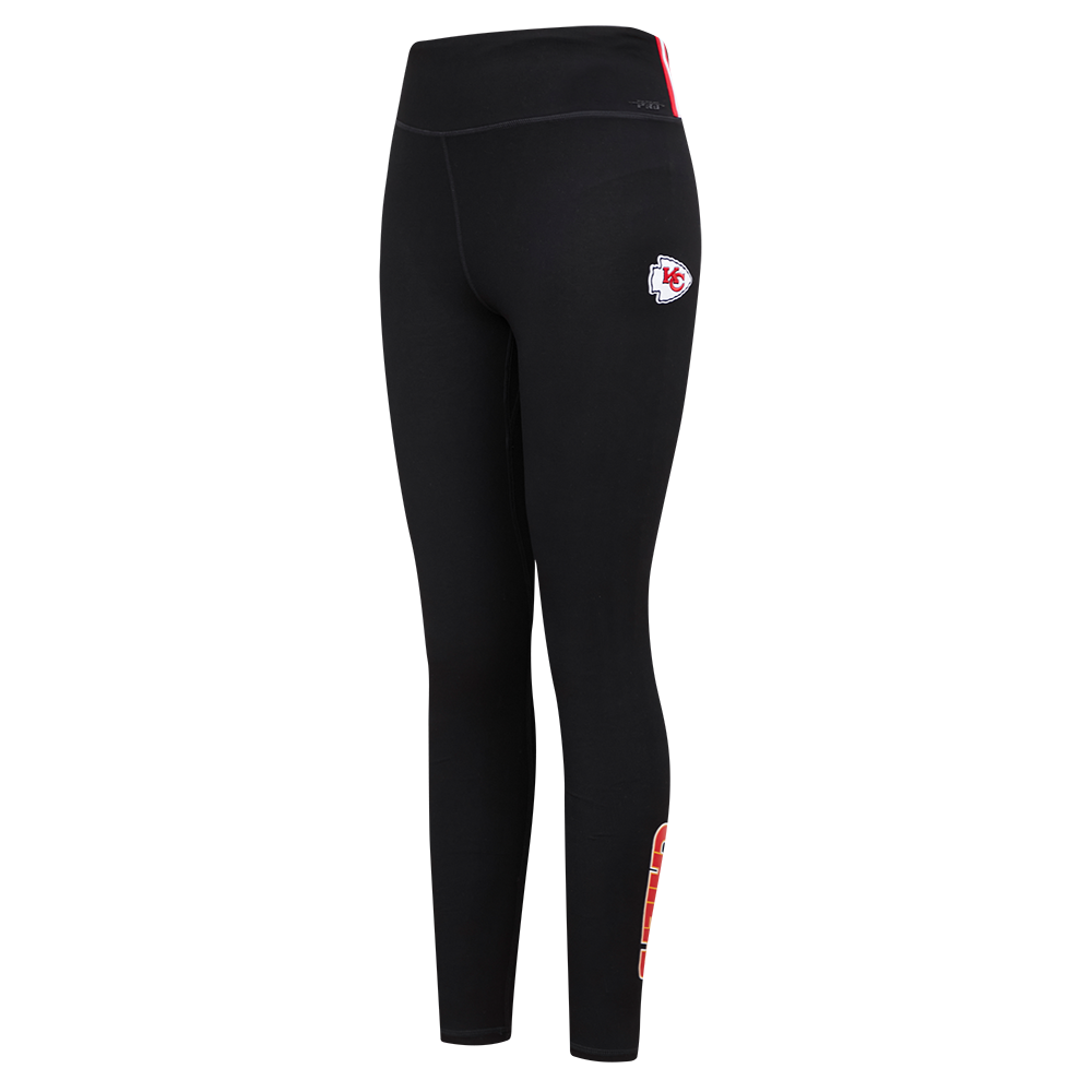 NFL KANSAS CITY CHIEFS CLASSIC LEGGING EN JERSEY POUR FEMME (NOIR)