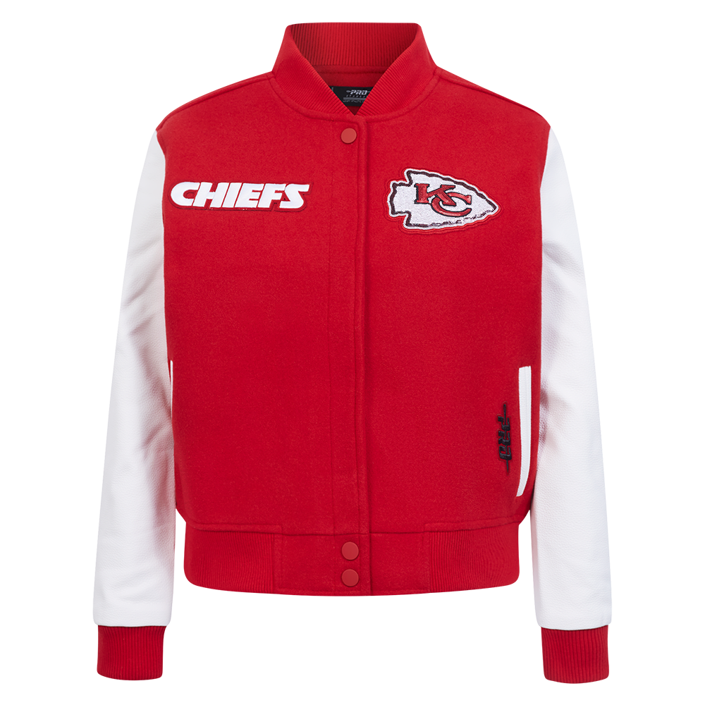 NFL KANSAS CITY CHIEFS GAME DAY CLASSICS BLOUSON COLLÉGIAL EN LAINE POUR FEMME (ROUGE/BLANC)