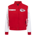 NFL KANSAS CITY CHIEFS GAME DAY CLASSICS BLOUSON COLLÉGIAL EN LAINE POUR FEMME (ROUGE/BLANC)
