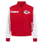 NFL KANSAS CITY CHIEFS GAME DAY CLASSICS BLOUSON COLLÉGIAL EN LAINE POUR FEMME (ROUGE/BLANC)