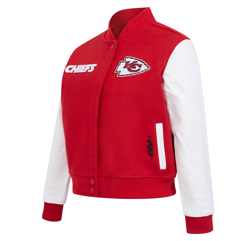 NFL KANSAS CITY CHIEFS GAME DAY CLASSICS BLOUSON COLLÉGIAL EN LAINE POUR FEMME (ROUGE/BLANC)