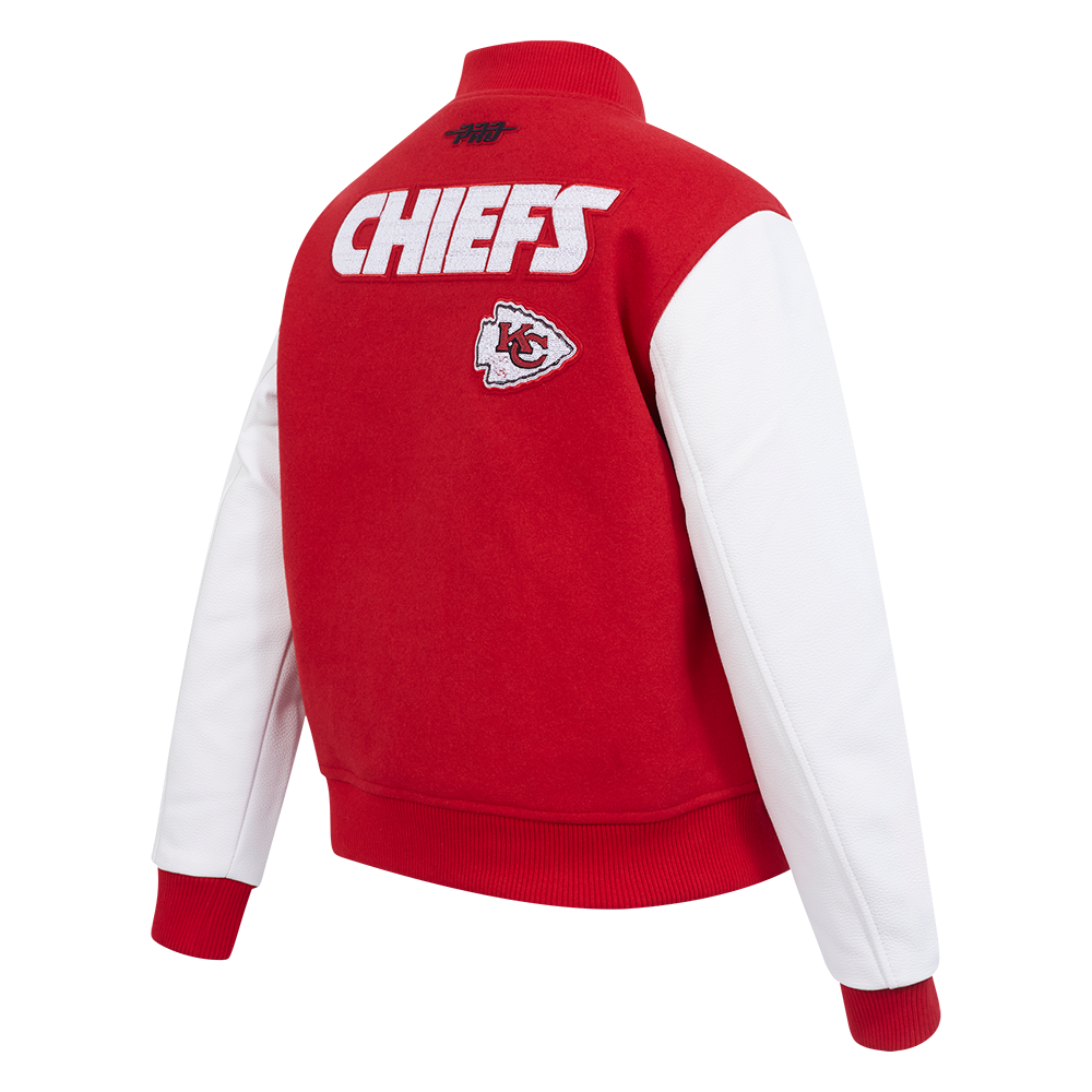 NFL KANSAS CITY CHIEFS GAME DAY CLASSICS BLOUSON COLLÉGIAL EN LAINE POUR FEMME (ROUGE/BLANC)