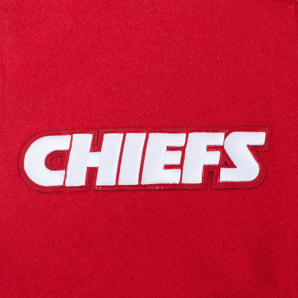 NFL KANSAS CITY CHIEFS GAME DAY CLASSICS BLOUSON COLLÉGIAL EN LAINE POUR FEMME (ROUGE/BLANC)