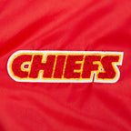 NFL KANSAS CITY CHIEFS RETRO CLASSIC WOMEN'S RIB SATIN JACKET (RED)