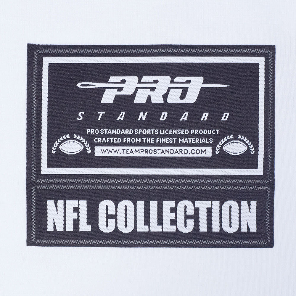 NFL LOS ANGELES CHARGERS CLASSIC MESH T-SHIRT EN JERSEY SIMPLE À RAYURES POUR HOMME (BLANC/BLEU UNIVERSITÉ)