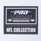 NFL LOS ANGELES CHARGERS CLASSIC MESH T-SHIRT EN JERSEY SIMPLE À RAYURES POUR HOMME (BLANC/BLEU UNIVERSITÉ)