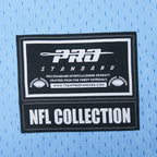 NFL LOS ANGELES CHARGERS JUSTIN HERBERT #10 CLASSIC MESH PNN CHEMISE BOUTONNÉE EN FILET POUR HOMME (BLEU UNIVERSITÉ)
