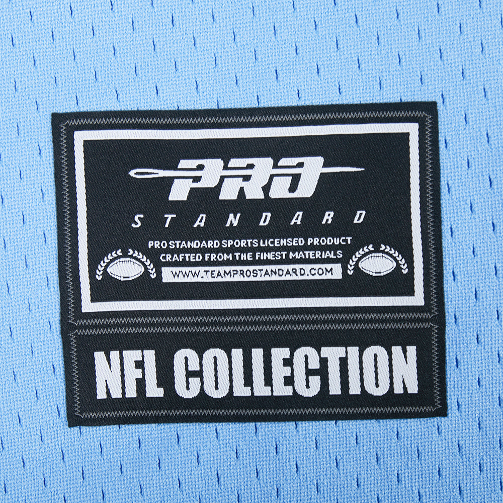 NFL LOS ANGELES CHARGERS JUSTIN HERBERT #10 CLASSIC MESH PNN CHEMISE BOUTONNÉE EN FILET POUR HOMME (BLEU UNIVERSITÉ)