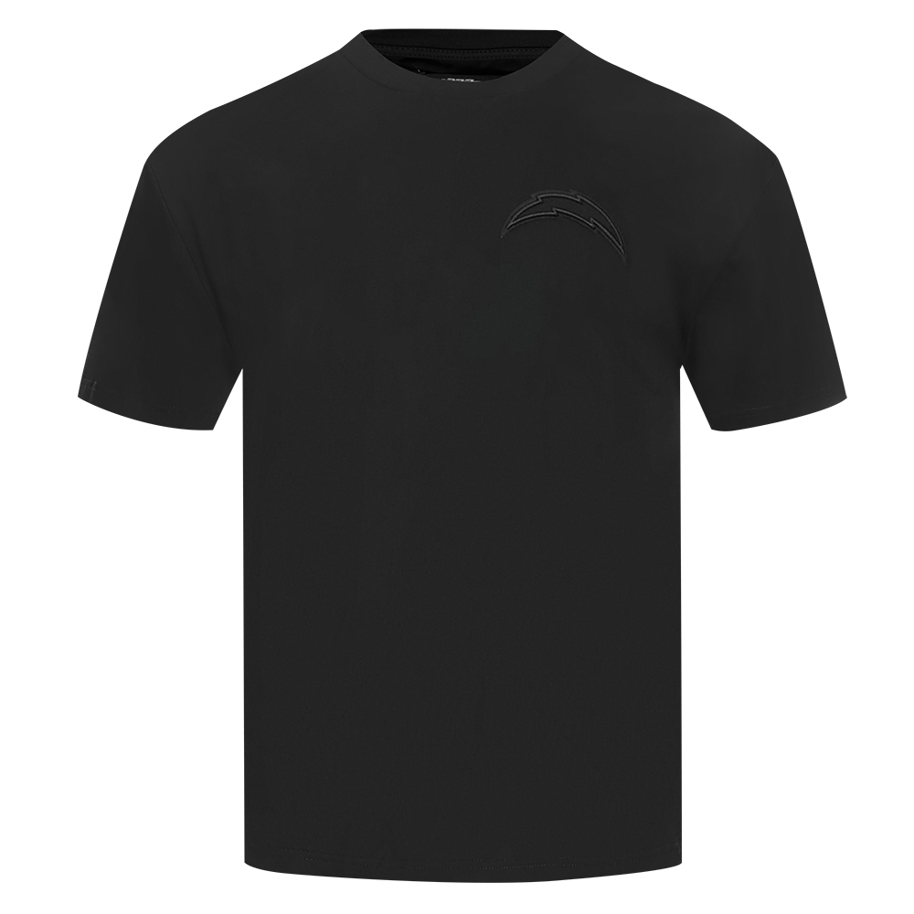 NFL LOS ANGELES CHARGERS NEUTRAL MEN'S CJ DROP SHOULDER TEE (BLACK)