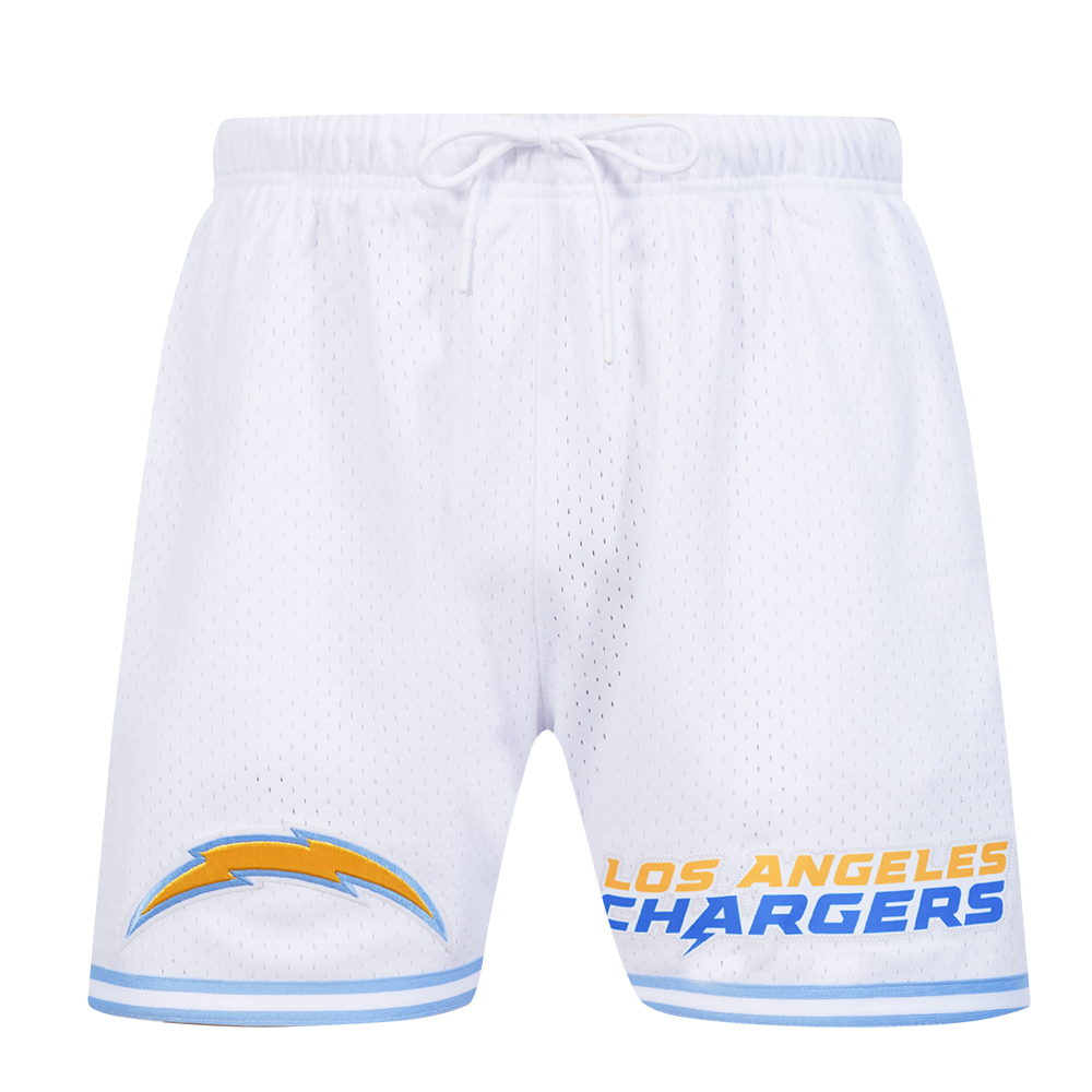 NFL LOS ANGELES CHARGERS MESH SHORT POUR HOMME (BLANC/BLEU UNIVERSITÉ)