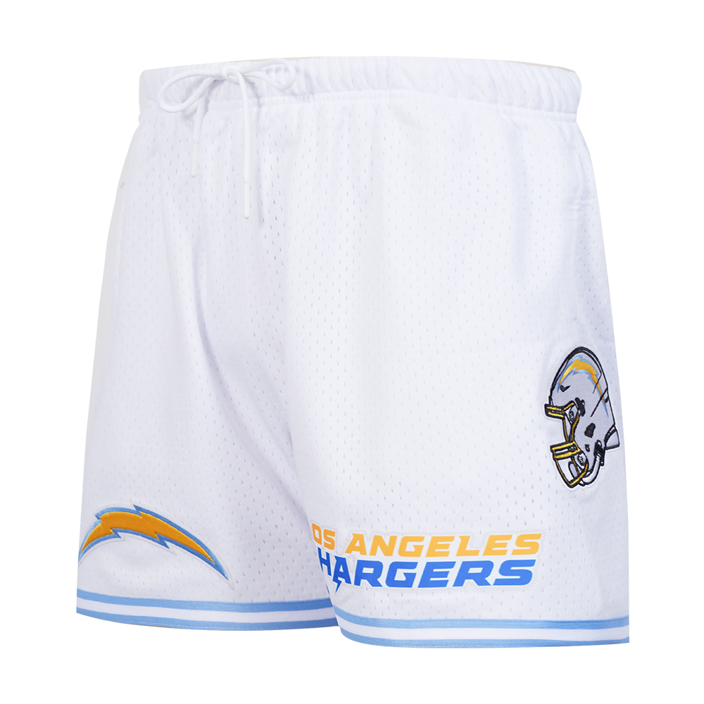 NFL LOS ANGELES CHARGERS MESH SHORT POUR HOMME (BLANC/BLEU UNIVERSITÉ)