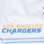 NFL LOS ANGELES CHARGERS MESH SHORT POUR HOMME (BLANC/BLEU UNIVERSITÉ)