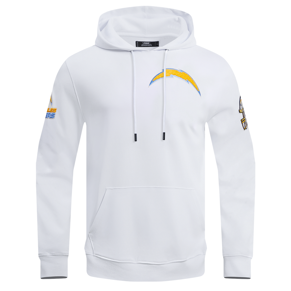 NFL LOS ANGELES CHARGERS CLASSIC CHENILLE CHANDAIL À CAPUCHON (BLANC)