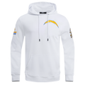 NFL LOS ANGELES CHARGERS CLASSIC CHENILLE CHANDAIL À CAPUCHON (BLANC)