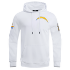 NFL LOS ANGELES CHARGERS CLASSIC CHENILLE CHANDAIL À CAPUCHON (BLANC)
