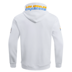NFL LOS ANGELES CHARGERS CLASSIC CHENILLE CHANDAIL À CAPUCHON (BLANC)