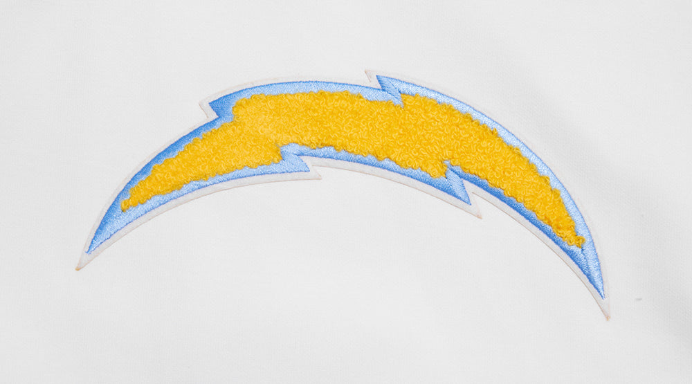 NFL LOS ANGELES CHARGERS CLASSIC CHENILLE CHANDAIL À CAPUCHON (BLANC)