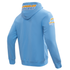 NFL LOS ANGELES CHARGERS CLASSIC CHENILLE CHANDAIL À CAPUCHON À GLISSIÈRE (BLEU UNIVERSITÉ)