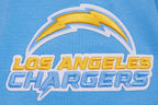 NFL LOS ANGELES CHARGERS CLASSIC CHENILLE CHANDAIL À CAPUCHON À GLISSIÈRE (BLEU UNIVERSITÉ)