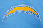 NFL LOS ANGELES CHARGERS CLASSIC CHENILLE CHANDAIL À CAPUCHON À GLISSIÈRE (BLEU UNIVERSITÉ)