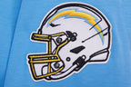 NFL LOS ANGELES CHARGERS CLASSIC CHENILLE CHANDAIL À CAPUCHON À GLISSIÈRE (BLEU UNIVERSITÉ)