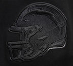 NFL LOS ANGELES CHARGERS TRIPLE BLACK CHANDAIL À CAPUCHON EN MAILLE DOUBLE À GLISSIÈRE POUR HOMME (TRIPLE NOIR)