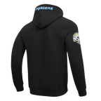 NFL LOS ANGELES CHARGERS OLD ENGLISH MEN'S FLC PO HOODIE (BLACK)