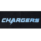 NFL LOS ANGELES CHARGERS OLD ENGLISH MEN'S FLC PO HOODIE (BLACK)