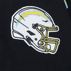 NFL LOS ANGELES CHARGERS OLD ENGLISH MEN'S FLC PO HOODIE (BLACK)