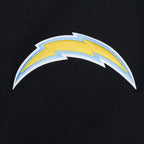 NFL LOS ANGELES CHARGERS OLD ENGLISH MEN'S FLC PO HOODIE (BLACK)