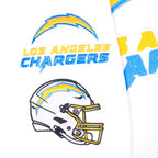 NFL LOS ANGELES CHARGERS MASHUP MEN'S RIB CREWNECK (WHITE/UNIVERSITY BLUE)