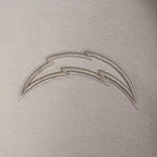 NFL LOS ANGELES CHARGERS NEUTRAL CHANDAIL À CAPUCHON EN MOLLETON À ÉPAULES TOMBANTES POUR HOMME (TAUPE)
